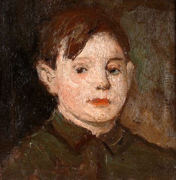 Jongensportret Oil Painting by Jakob Smits