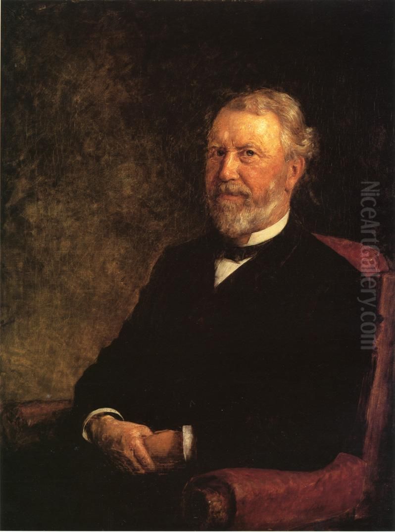 Albert Gallatin Porter Oil Painting by Theodore Clement Steele