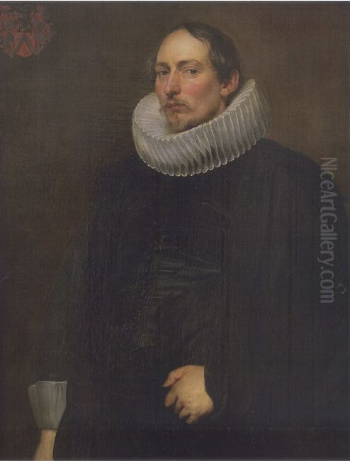Portrait of Jacob de Witte (1591-1631) Oil Painting by Sir Anthony Van Dyck