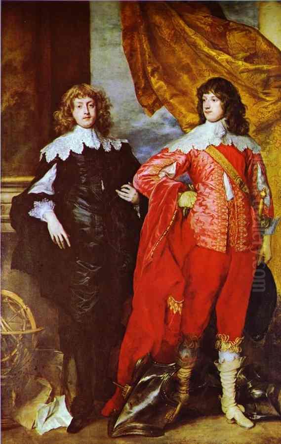 Portrait ofGeorge Digby, 2nd Earl of BristolandWilliam Russell, 1st Duke of Bedford Oil Painting by Sir Anthony Van Dyck