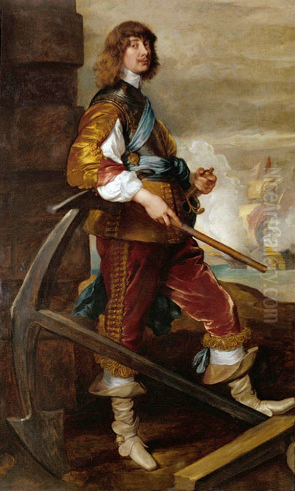 Portrait ofAlgernon Percy, 10th Earl of Northumberland(1602-1668) Oil Painting by Sir Anthony Van Dyck