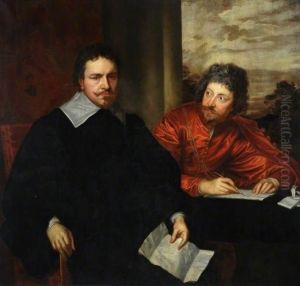 Double-portrait of Thomas Wentworth, 1st Earl of Strafford (1593-1641) met zijn secretaris Sir Philip Mainwaring (1589-1661)
