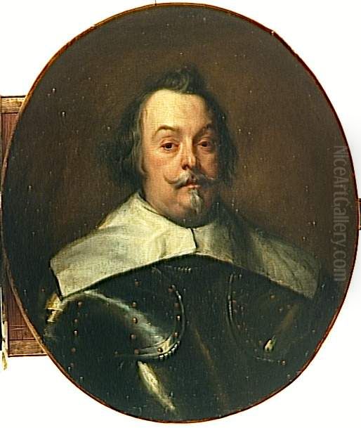 Don Francisco de Moncada, marquis d'Aytona et comte d'Ossuna (1586-1635) Oil Painting by Sir Anthony Van Dyck