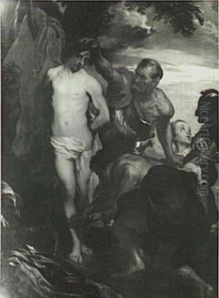 St. Sebastian is tied to a tree Oil Painting by Sir Anthony Van Dyck