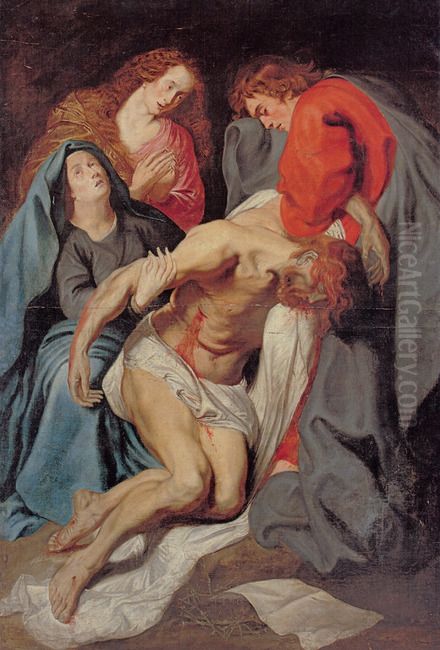 The Descent from the Cross and the Lamentation Oil Painting by Sir Anthony Van Dyck