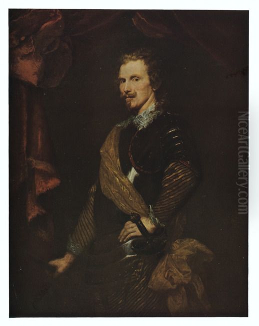 Portrait of general Tomasso Raggi (?-?) Oil Painting by Sir Anthony Van Dyck