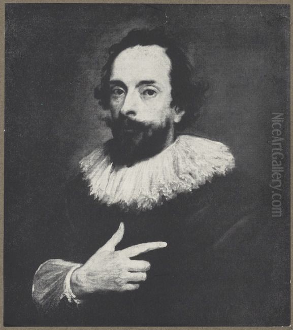 Portrait of Anton van Opstal (1590-?) Oil Painting by Sir Anthony Van Dyck