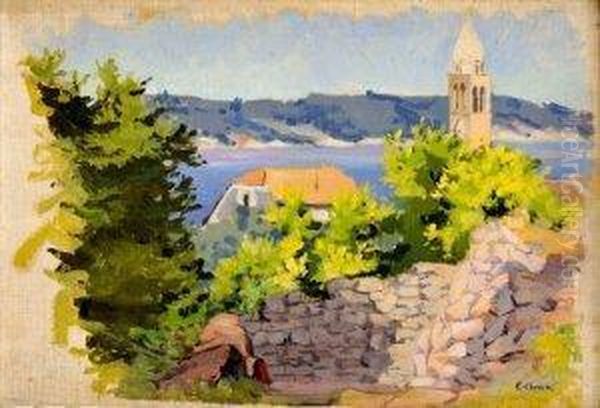 Z Jadranu Oil Painting by Eugen Chrien