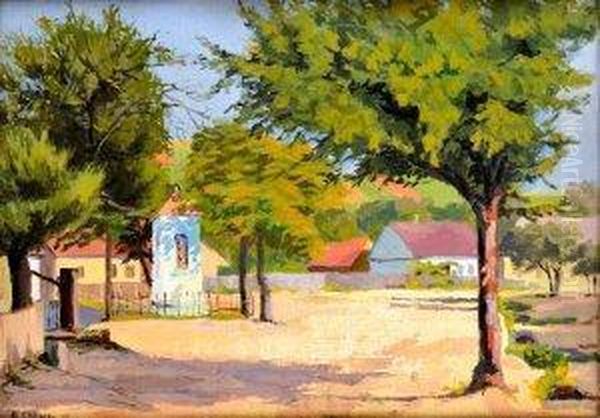 Na Dedine Oil Painting by Eugen Chrien