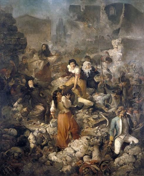 The Santa Barbara company Oil Painting by Ramon Marti Alsina
