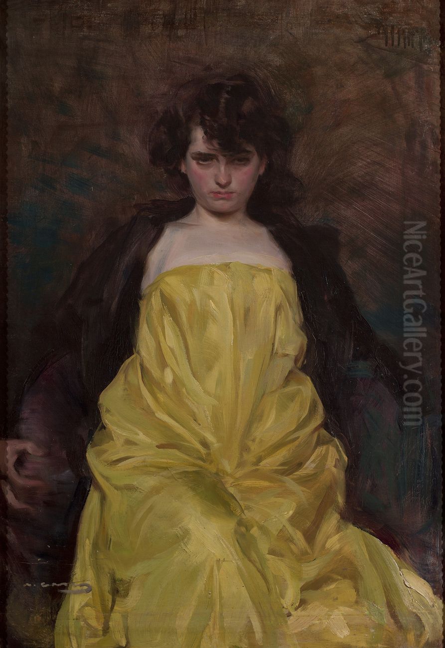 La Sargantain Oil Painting by Ramon Casas