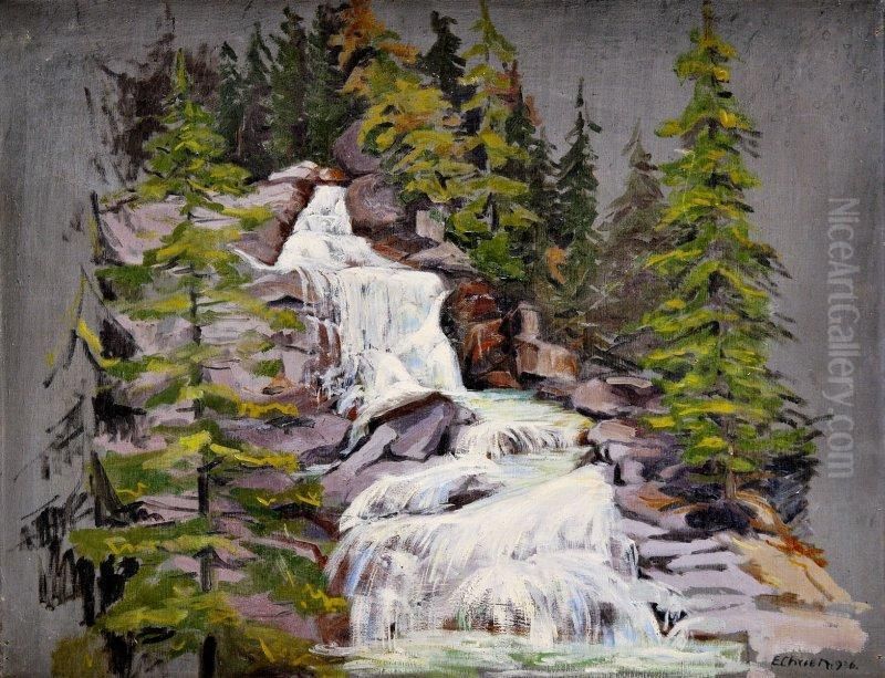 Vodopady Oil Painting by Eugen Chrien