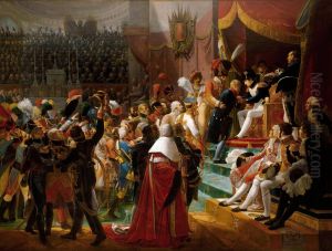Premiere distribution des decorations de la Legion d'honneur dans l'eglise des Invalides, le 14 juillet 1804