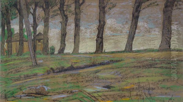 Allee Oil Painting by Maurits Van Der Valk