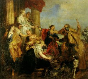 Achilles discovered among the daughters of Lycomedes