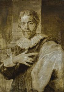 Portrait of the engraver Jan Baptiste Barbe (1578-1649)