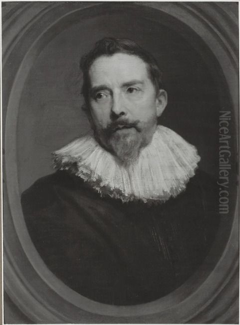 Portrait of an unknown man Oil Painting by Sir Anthony Van Dyck