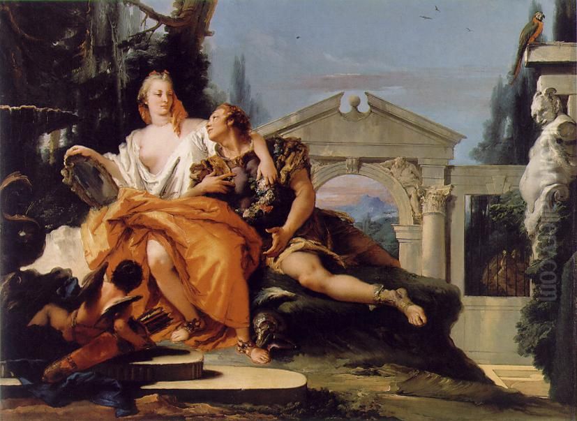 Rinaldo   and  Armida Oil Painting by Giovanni Battista Tiepolo