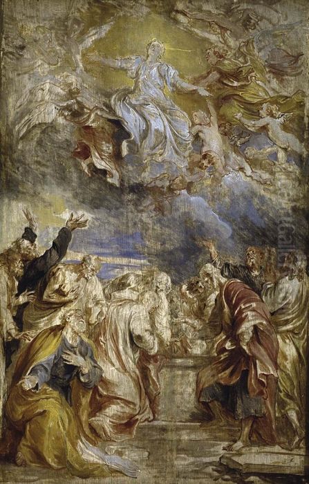 The Ascension of Mary Oil Painting by Sir Anthony Van Dyck
