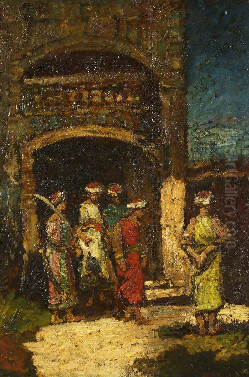 The Executioner Oil Painting by Adolphe Joseph Thomas Monticelli