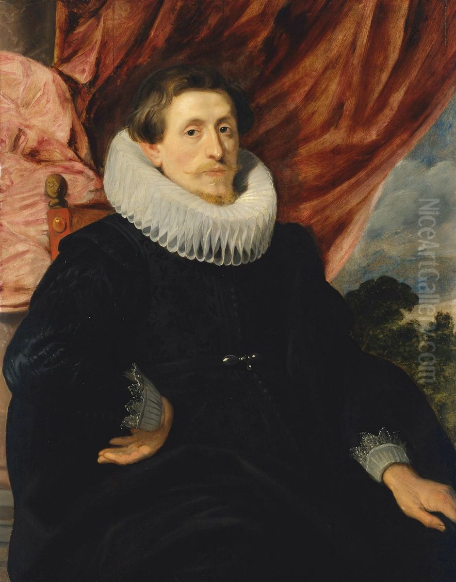 Portrait of a Man, 1618 Oil Painting by Sir Anthony Van Dyck