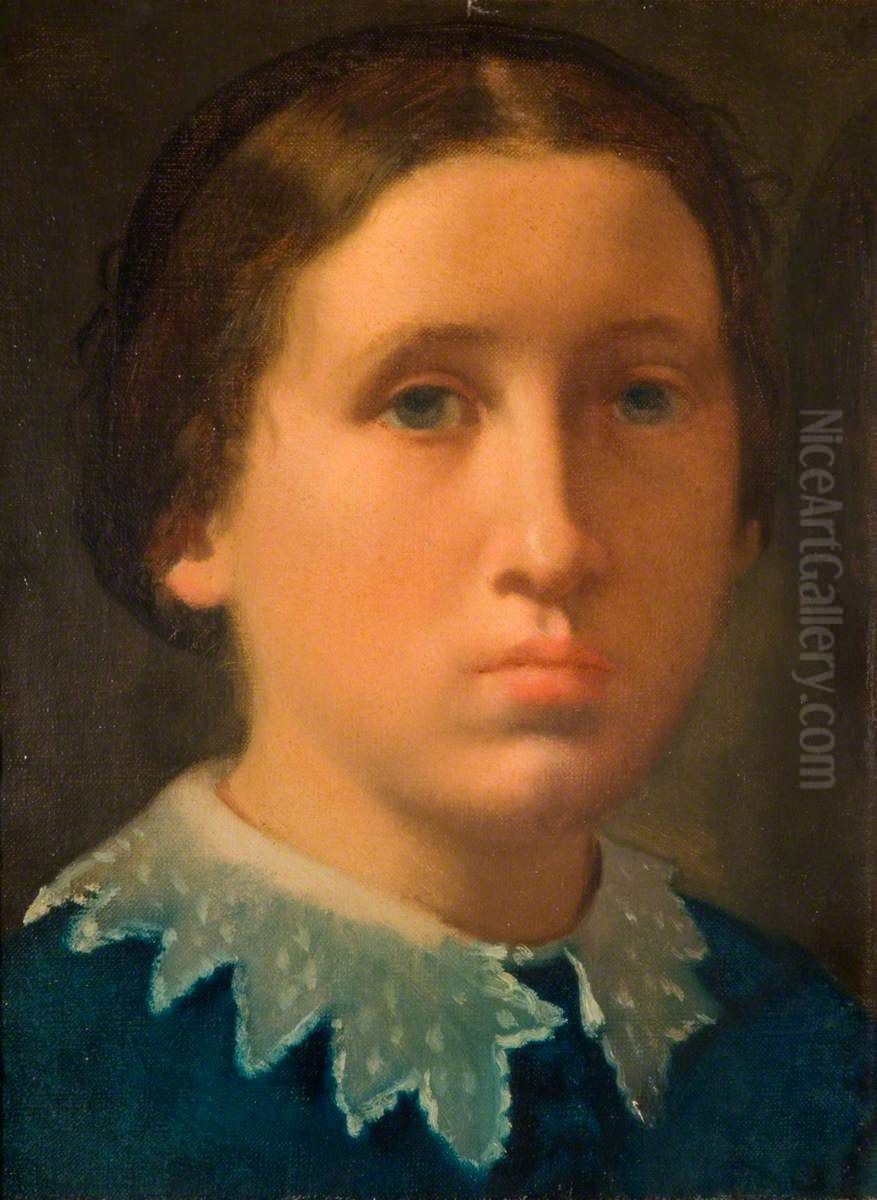 Marguerite, soeur de l'artiste Oil Painting by Edgar Degas