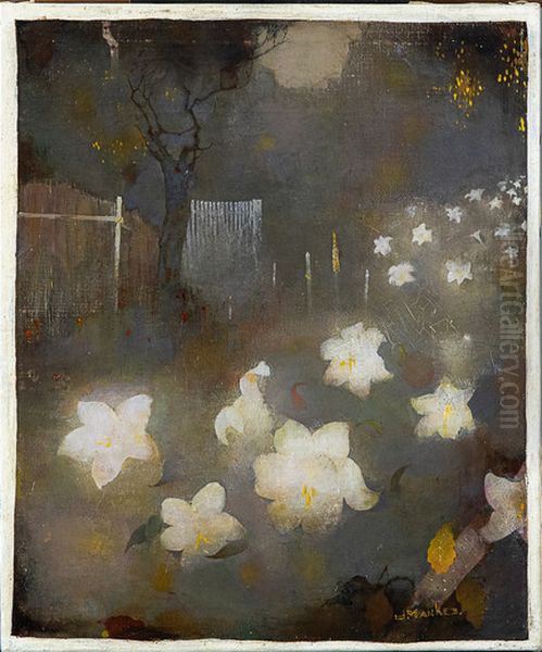 Lilies Oil Painting by Jan Mankes