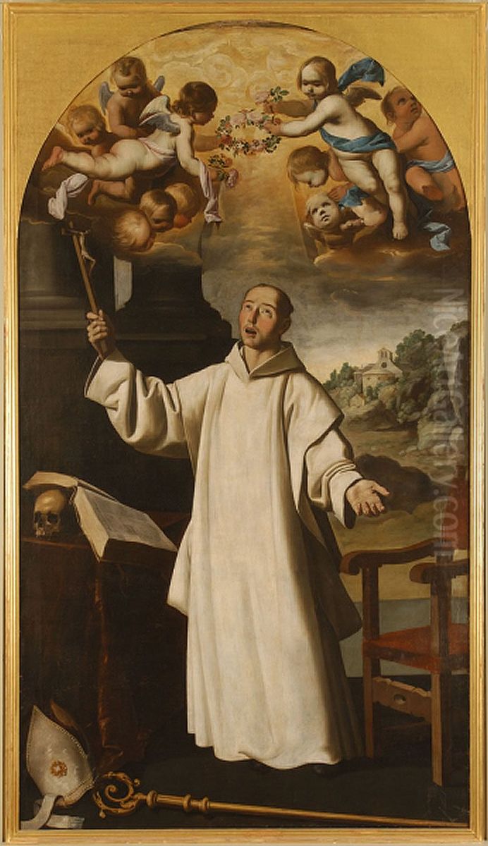 Apoteosis de san Bruno Oil Painting by Francisco De Zurbaran