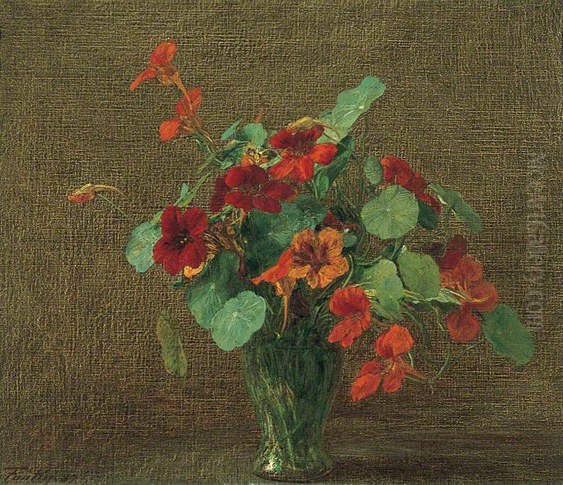 Capucines Oil Painting by Henri Fantin-Latour