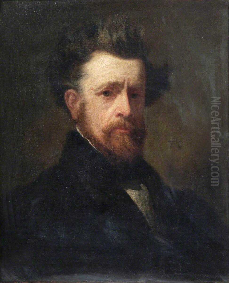 A Portrait Oil Painting by Thomas Couture