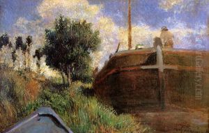La Peniche bleue, ou Le Chaland et la barque