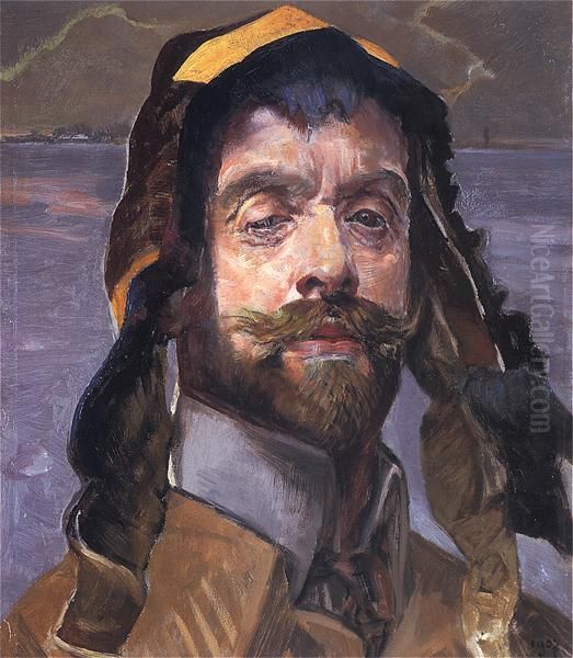 『yatsu~ekuno mao ziwokabutta zi hua xiang』 Oil Painting by Jacek Malczewski
