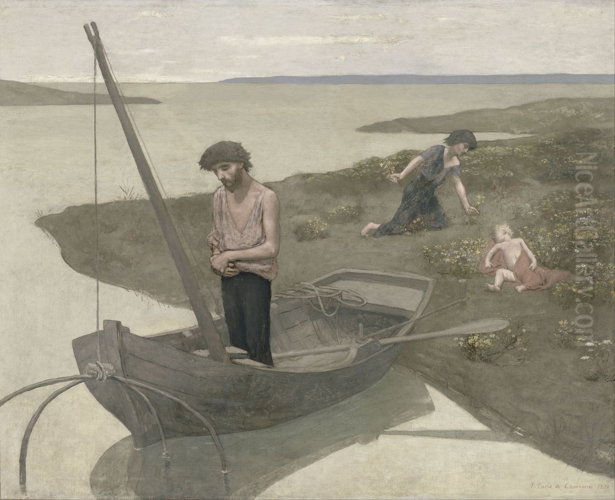 Le pauvre pecheur Oil Painting by Pierre Puvis de Chavannes
