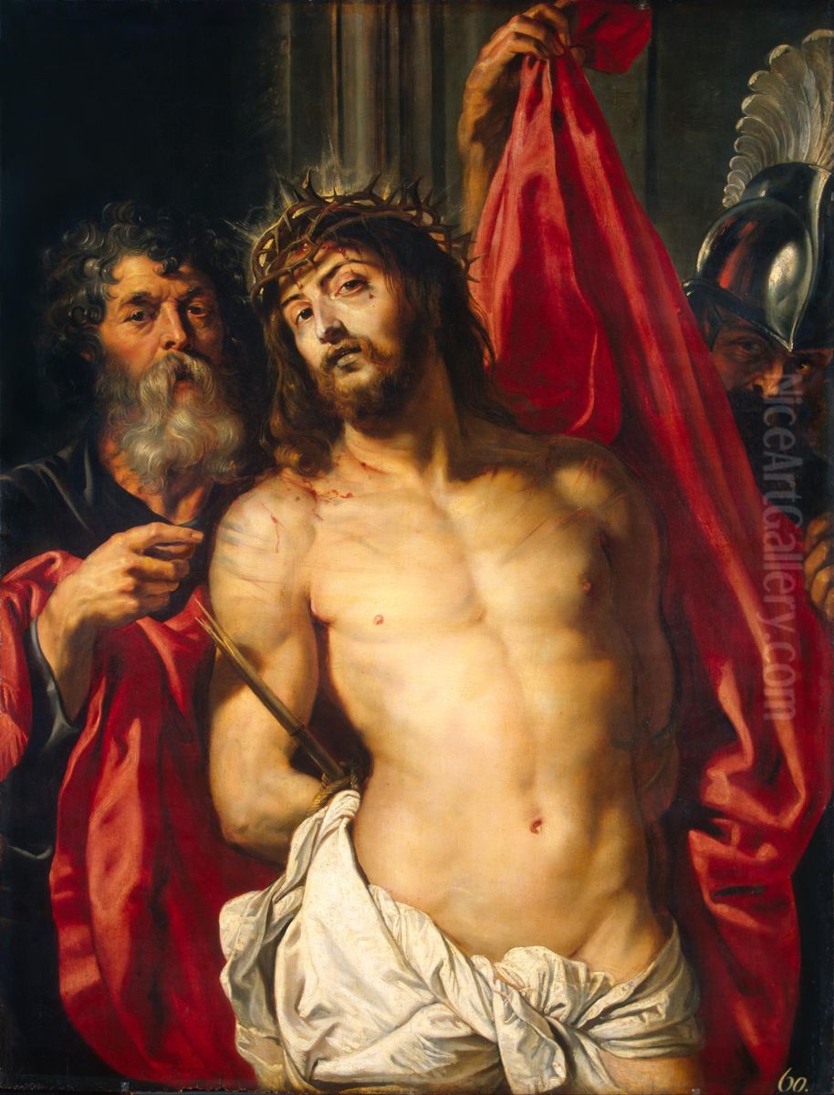 Man of Sorrows Oil Painting by (studio of) Rubens, Peter Paul