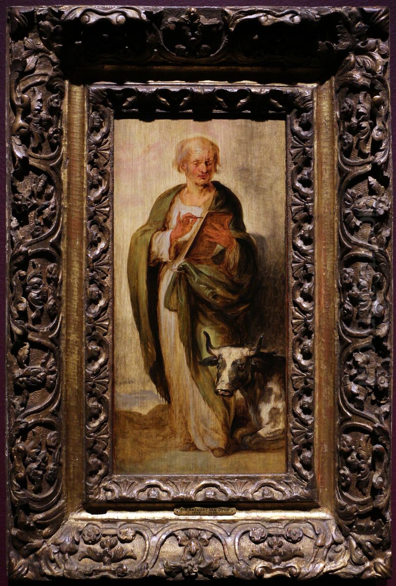 The evangelist and apostle Mark Oil Painting by Sir Anthony Van Dyck
