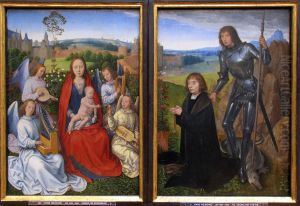 Madonna im Rosenhag, St. Georg mit Stifter