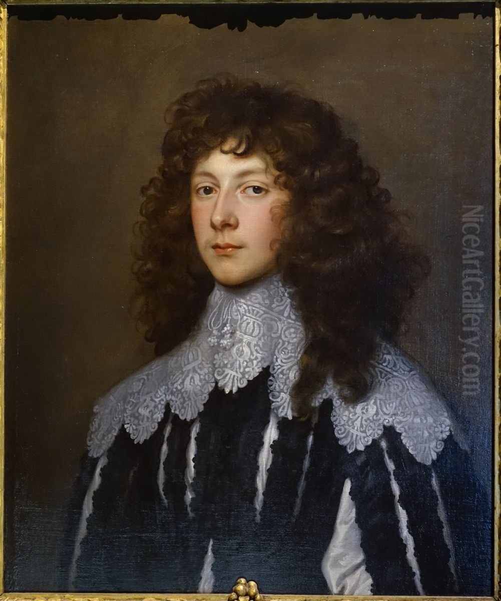 Portrait of Charles Cavendish (1620-1643), officer in the Royalist army Oil Painting by Sir Anthony Van Dyck