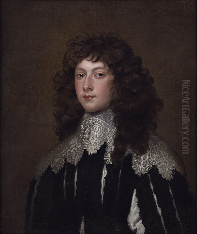 Portrait of Charles Cavendish (1620-1643), officer in the Royalist army Oil Painting by unknown