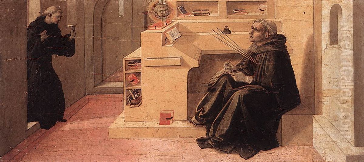 Vision of St Augustine Oil Painting by Filippo Lippi
