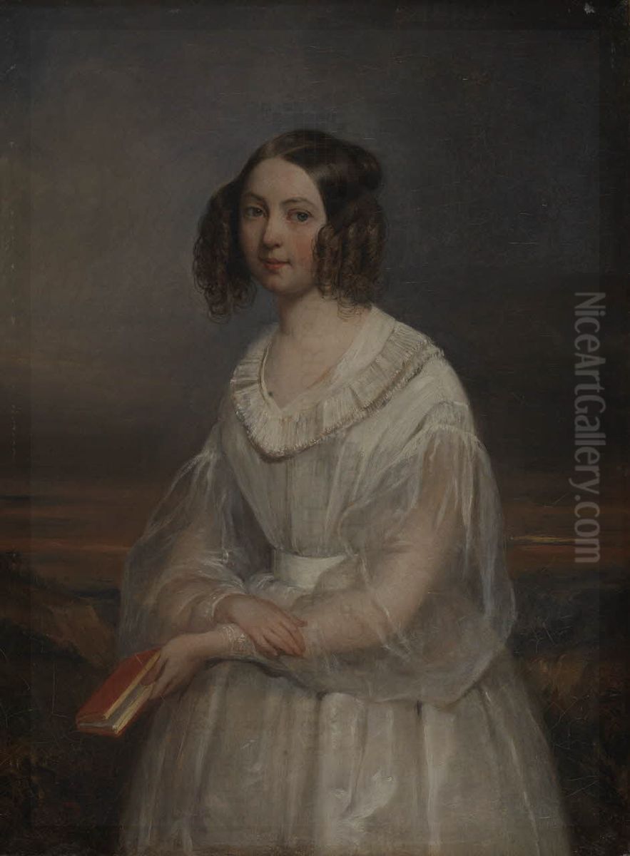 Self-portrait Oil Painting by Adele Ferrand