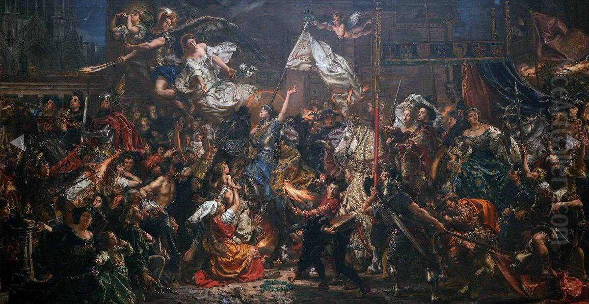 The Maid of Orleans Oil Painting by Jan Matejko