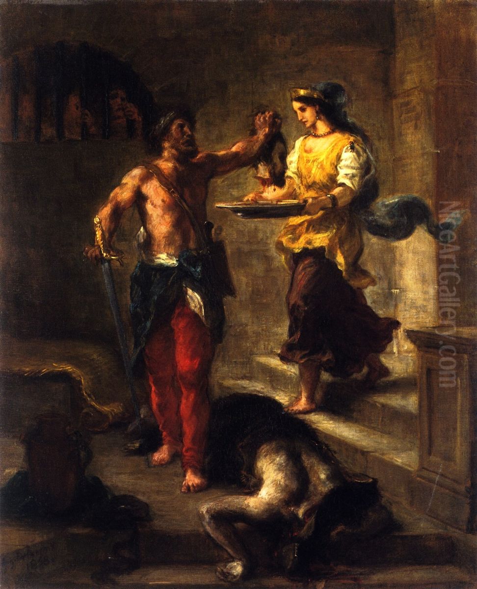 La Decollation de saint Jean-Baptiste Oil Painting by Eugene Delacroix