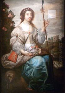 Portrait presume de Julie d'Angennes en costume d'Astree