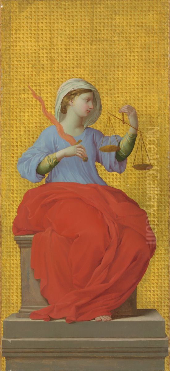 La Justice Oil Painting by Eustache Le Sueur