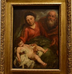 The Holy Family with the sleeping Jesus