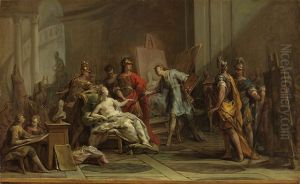 Alexandre donne sa maitresse Campaspe a Apelle, ou La Peinture