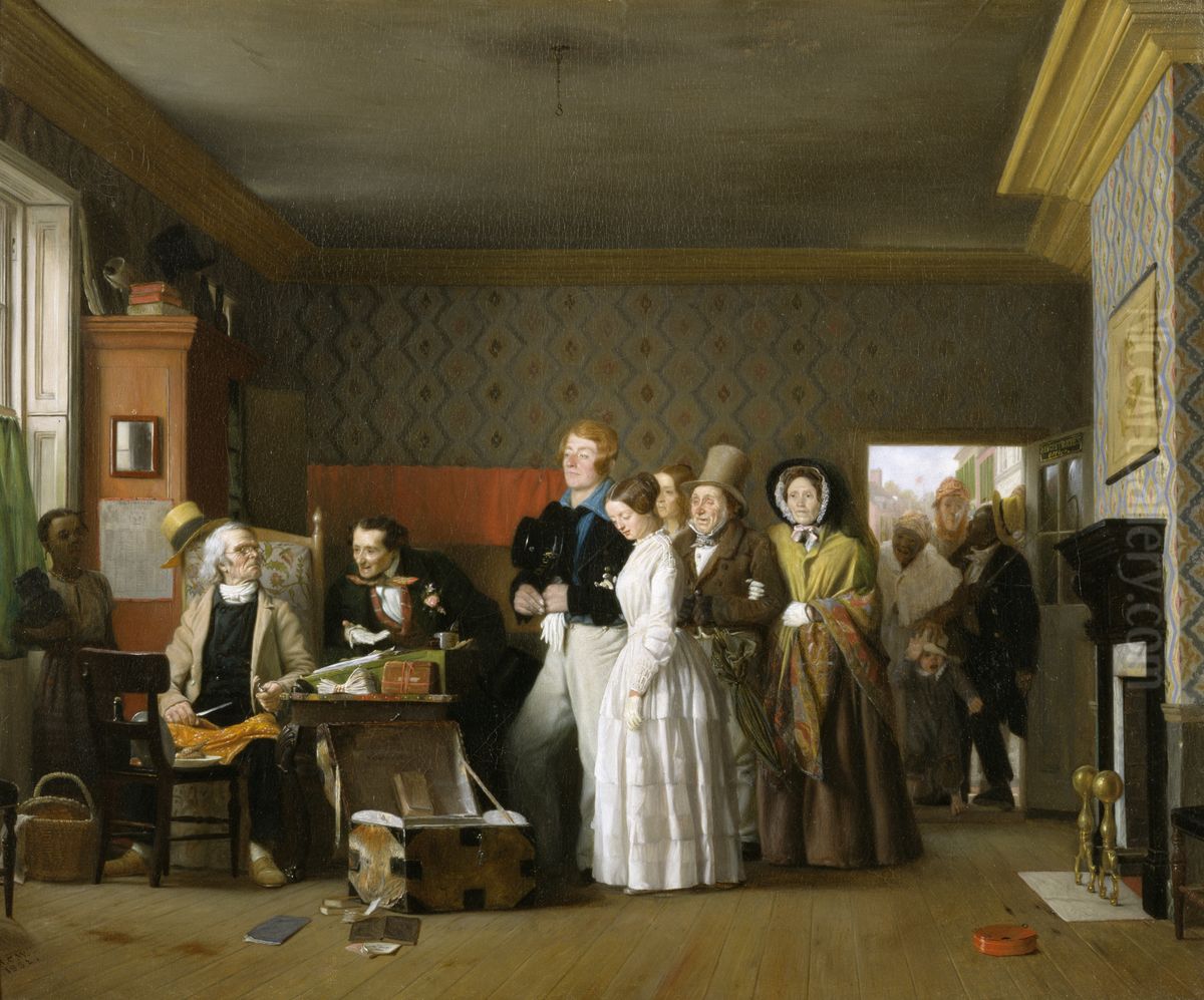 The Sailor's Wedding Oil Painting by Richard Caton Woodville, Sr.