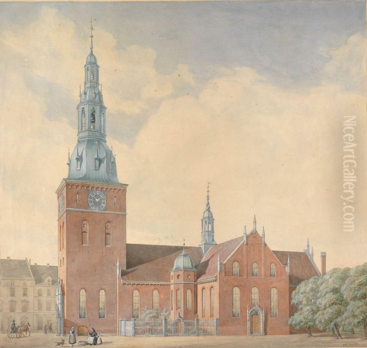 Var frelsers kirke Oil Painting by Alexis de Chateauneuf