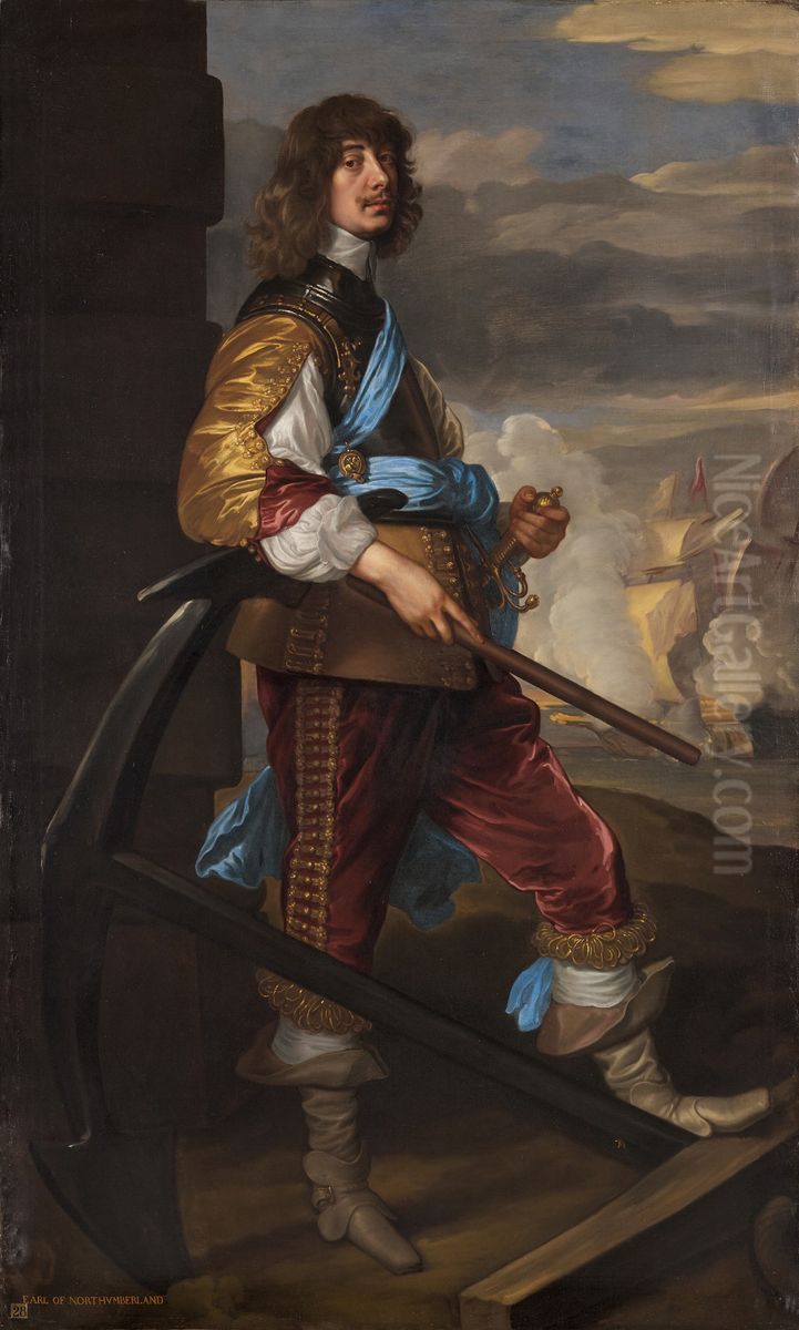 Portrait of Algernon Percy, 10th Earl of Northumberland (1602-68), Lord High Admiral of England Oil Painting by Sir Anthony Van Dyck