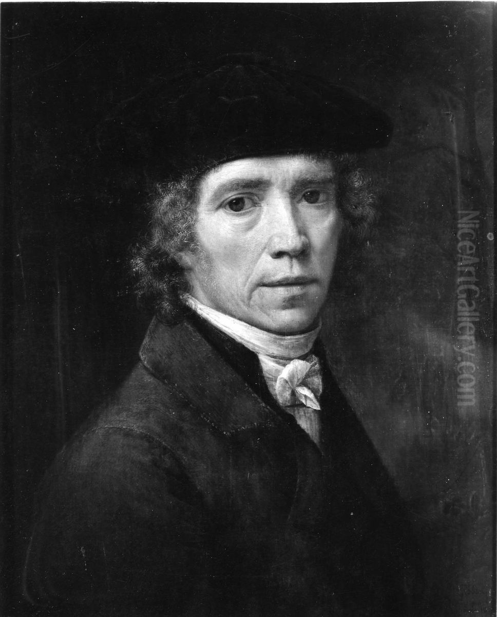 Self-portrait Oil Painting by Jean-Michel Grobon